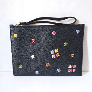 Kate Spade Margaux Enamel Spade Small Pouch/Wristlet 7.75"X5.25"